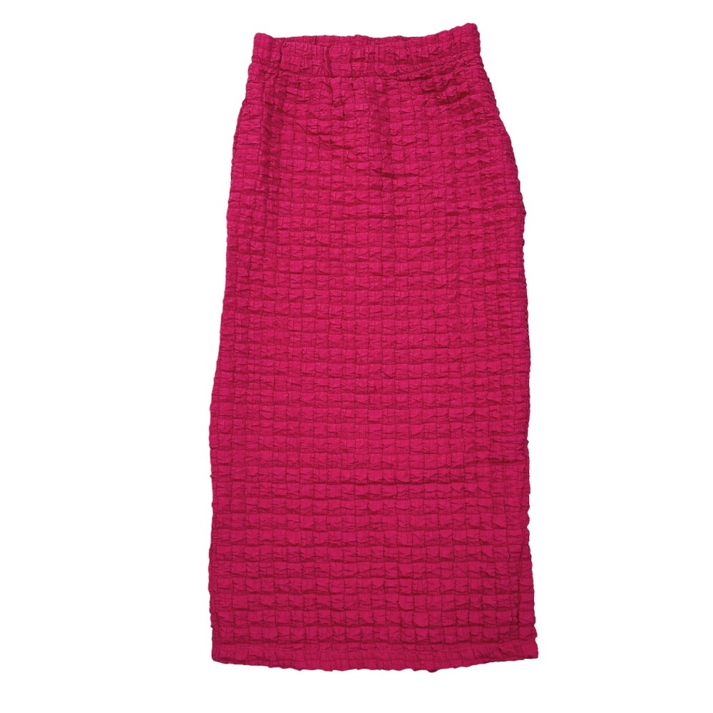 Urban Outfitters Bubble Midi Skirt Pink Small